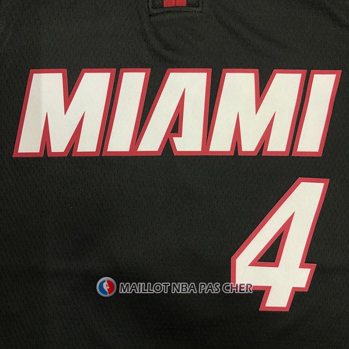 Maillot Miami Heat Victor Oladipo NO 4 Icon Noir